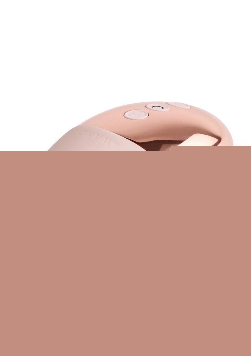 Le Wand Point Rechargeable Silicone Contoured Mini Vibrator - Rose Goild - Rose Gold