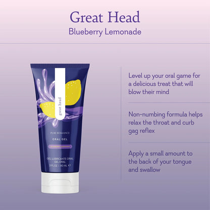 Great Head Oral Gel - Blueberry Lemonade