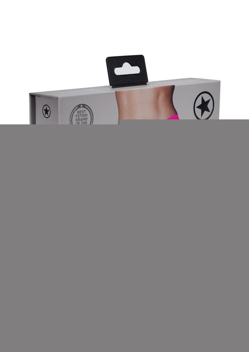 Ouch! Vibrating Strap-On Thong Rechargeable - Pink - Small/XSmall