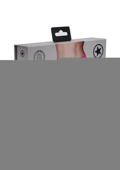 Ouch! Vibrating Strap-On Thong Rechargeable - Pink - Small/XSmall